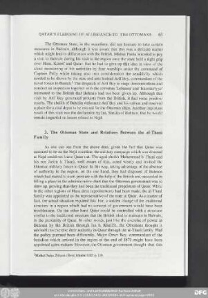 3. The Ottoman State and Relations Between the al-Thani Family