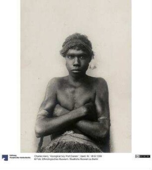 "Aboriginal boy. Port Darwin."