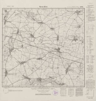 4965 (alte Nr.: 2889) Kostenblut, Meßtischblatt (4 cm - Karte)