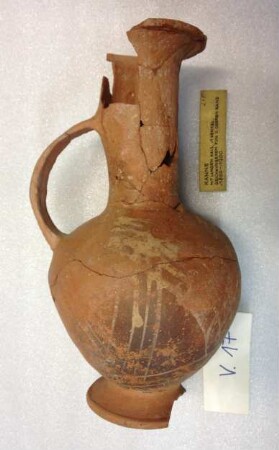 painted clay vessel