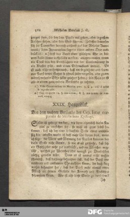 XXIX. Hauptstück. Von dem wahren Verstande des Cap. Inter corporalia de translatione Episcopi.