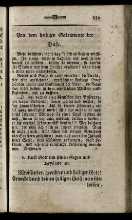 Von dem heiligen Sakramente der Buße.