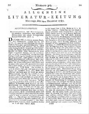 [Overbeck, A. W. ; Overbeck, B. L.]: Meditationen über verschiedene Rechtsmaterien. Bd. 2. Von zweyen Rechtsgelehrten [i.e. A. W. Overbeck ; B. L. Overbeck]. Braunschweig, Hildesheim: Schröder 1786