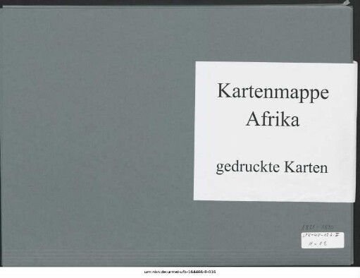 Tunis : 1821-1890 : Kartensammlung