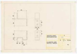 Wanderausstellung Deutsches Kunsthandwerk und Industrial Design: Ausstellungsmontagesystem, 1:1