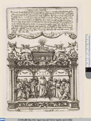 Christus unter seinen Aposteln (Joh. XII)