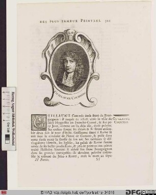 Bildnis Guillaume Courtois, gen. "le Bourgignon"