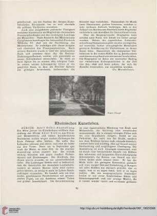 Rheinisches Kunstleben