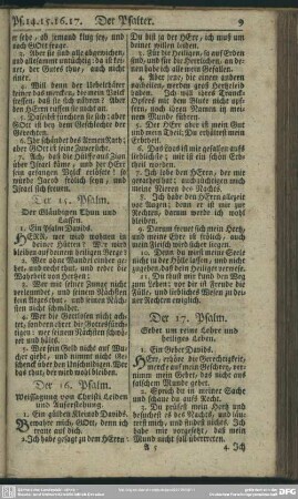 Der 17. Psalm