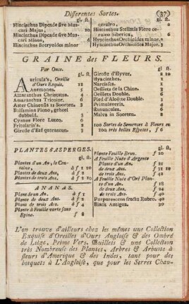 Plantes d'Asperges