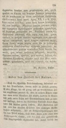165-197 Ueber den Zerfall des Kultus