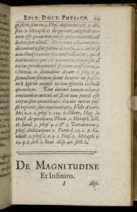 De Magnitudine Et Infinito.