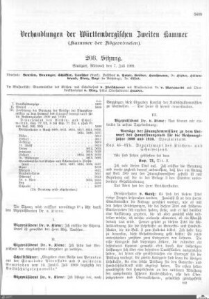 208. Sitzung, Stuttgart, 7.7.1909