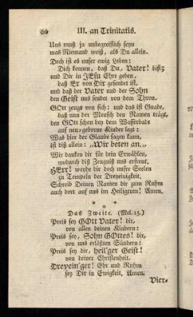 67-87, Vierter Abschnitt. Gebete um allerley christliche Tugenden.