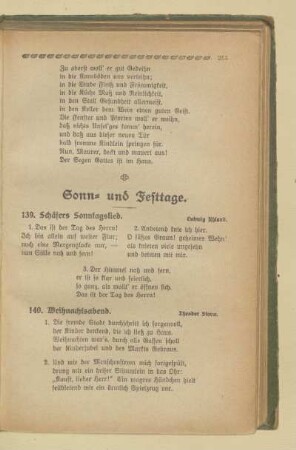 Sonn- und Festtage