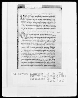 Sammelhandschrift — Julianus Toletanus, Antikeimenon, Isidorus, Differentiae, Folio 3 recto - 55 verso — ---, Folio 3 recto - 55 versoInitiale D und Initiale Q, Folio 75 recto