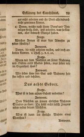 59-64, Das achte Gebott