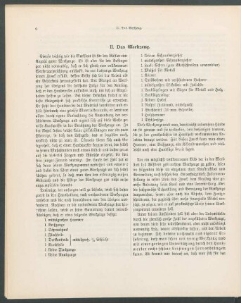 II. Das Werkzeug.