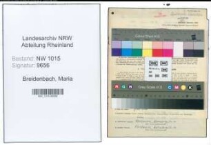 Entnazifizierung Maria Breidenbach , geb. 28.05.1891 (Lehrerin)