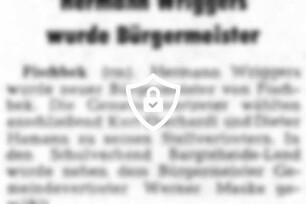 [Name maskiert] wurde Bürgermeister