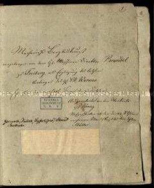 Handschrift zur Bergbaukunst