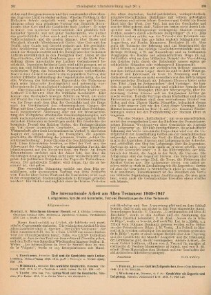 267-284 Die internationale Arbeit am Alten Testament 1940-1947