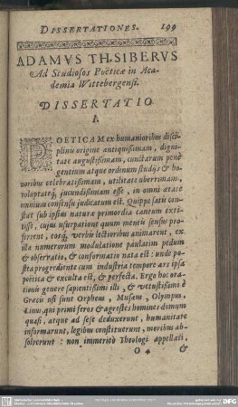 [Dissertationes]