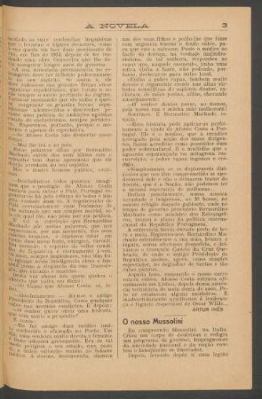 O nosso Mussolini