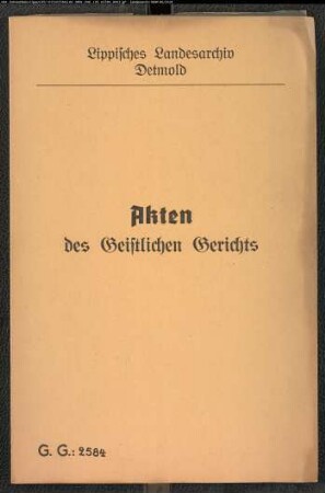 Amtsauditor Antze in Salzuflen gegen den Pastor Krecke in Lieme, wegen einer Forderung von Anwaltgebühren und Gerichtskosten