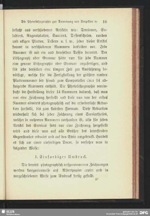 1. Einfarbiger Umdruck.