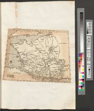 Disegno della Gallia secondo la descrittione della Geografia di Strabone, nel libro Quarto Tavola II