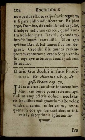 Oratio Gundoaldi in suos Proditores [...]