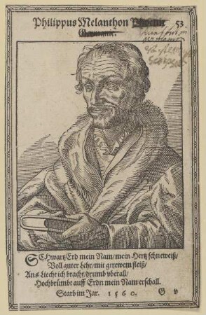 Bildnis des Philippus Melanthon