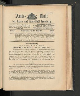 No. 317, 30. Dezember 1916