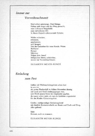 Gedicht: Immer zur Vorweihnachtszeit