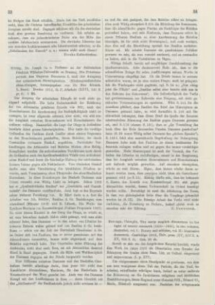 33-34 [Rezension] Wittig, Joseph, Die Friedenspolitik des Papstes Damasus I