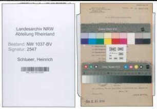 Entnazifizierung Heinrich Schlueer , geb. 21.11.1893 (Landwirt)