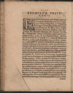 Exemplum Privilegii