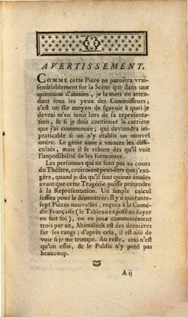 Abimelech : Tragedie