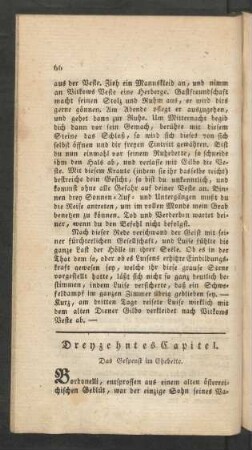 Dreyzehntes Capitel.