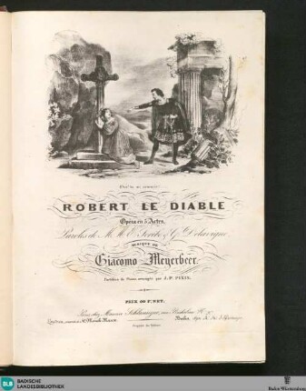 Robert le Diable : opera en 5 actes