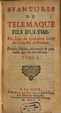 Les avantures de Telemaque