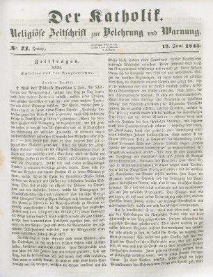 329-330 Zeitfragen : XXIII. Schlesien und der Rongianismus