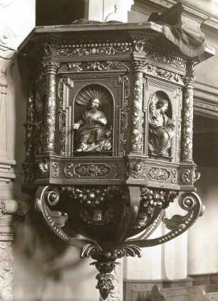 Zittau. Petri-Paulikirche. Kanzel ohne Schalldeckel
