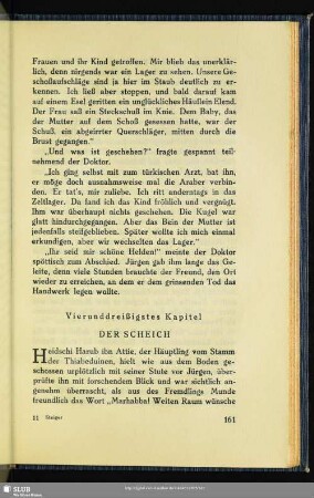 Vierunddreißigstes Kapitel: Der Scheich