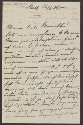 Brief an Mariette von Roell : 16.06.1908