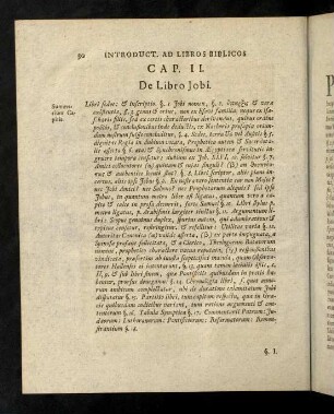 30-86, Cap. II. De Libro Jobi.