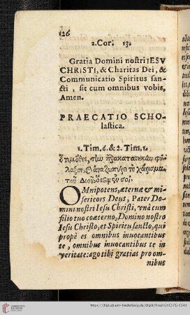 Praecatio Scholastica
