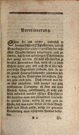 Versuch, die Staatsverfassung des Russischen Reichs darzustellen, 1