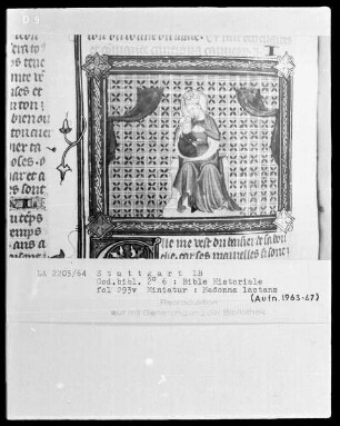Bible Historiale — Madonna lactans, Folio 293verso